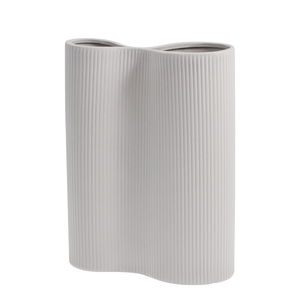 Bunn - Light grey double ceramic vase