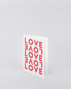 Grußkarte mit rotem Umschlag LOVE