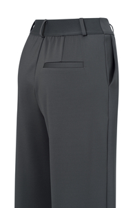 YAYA Jersey-Hose mit weitem Bein und Zierfalten