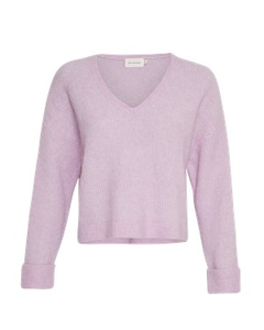 MOSS CPH Evonna Nenaya V Pullover Orchid Bloom