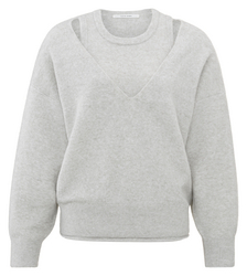 YAYA Pullover mit V-Ausschnitt und passendem Oberteil M